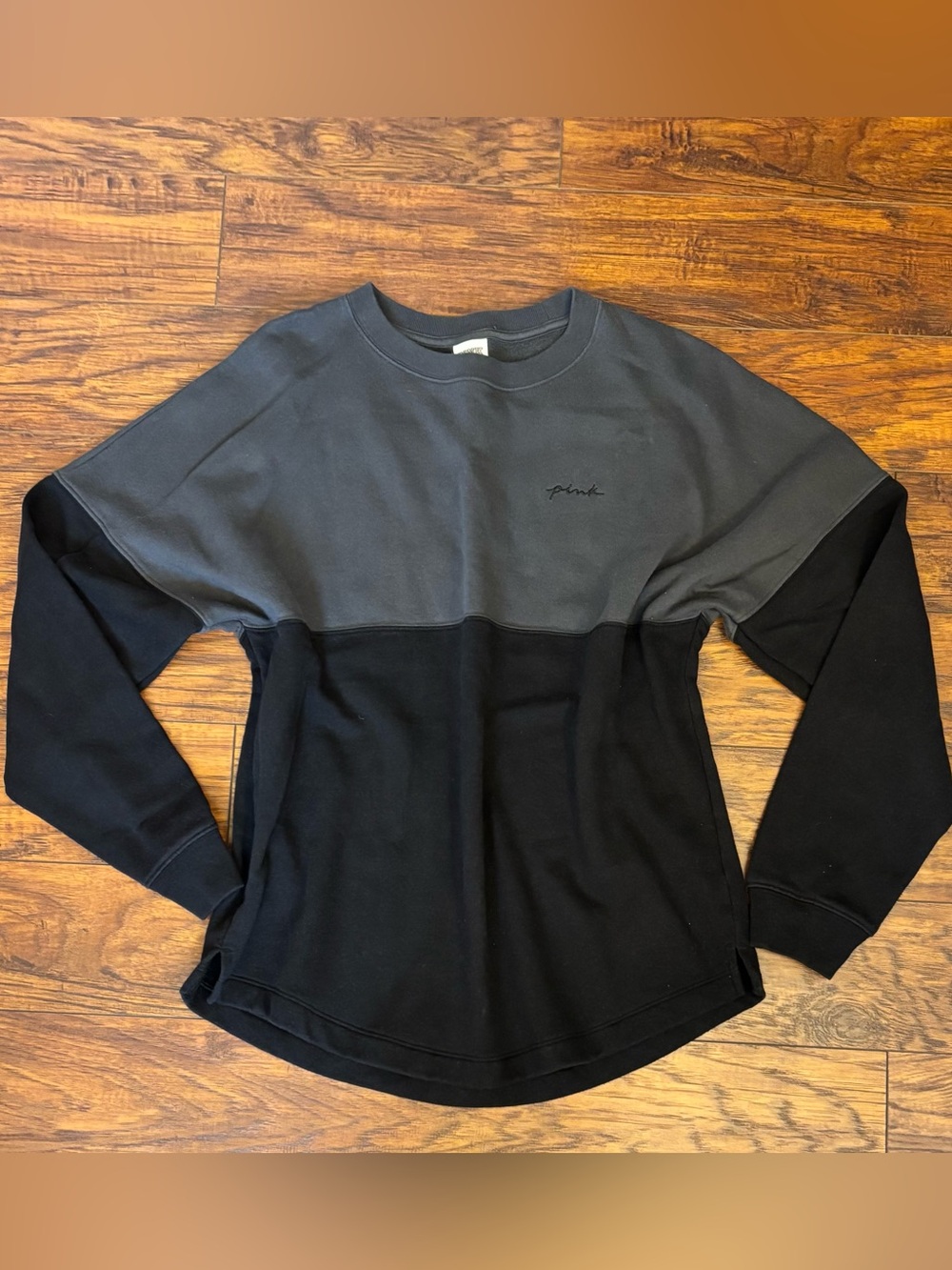 VS PINK Varsity Color Block Crewneck